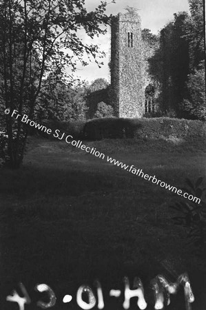 DUNSANY CASTLE FROM S.W. SHOWING MODERN BILLIARD ROOM ADDED ABOUT 1900